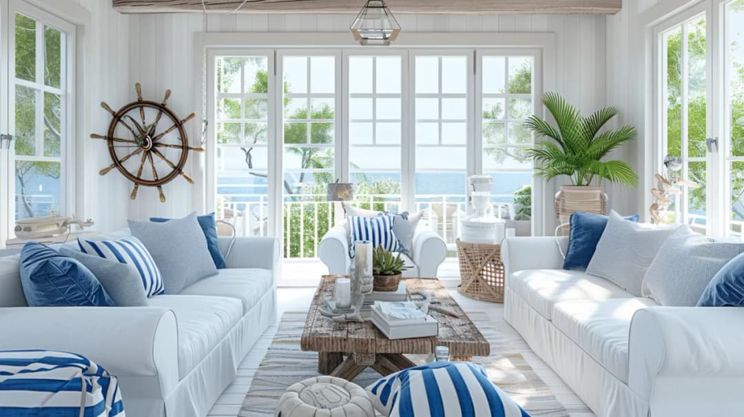 Styl marynistyczny: dekoracyjne inspiracje i ich wpływ na wnętrza