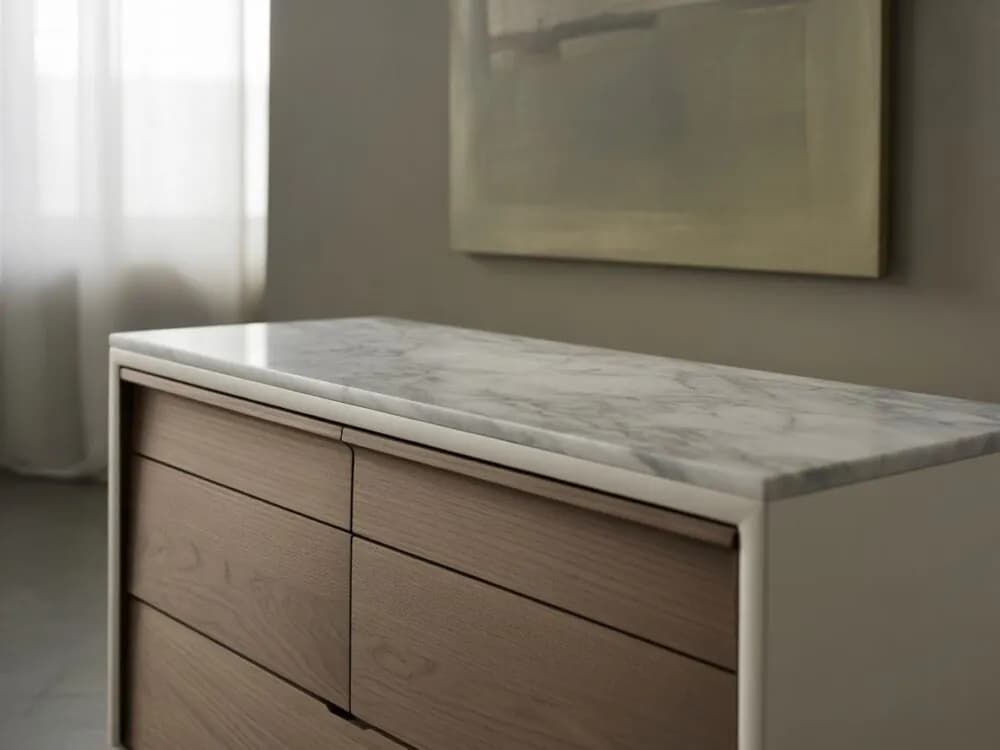 Luksusowy styl: komody z marmurowym blatem - elegancja