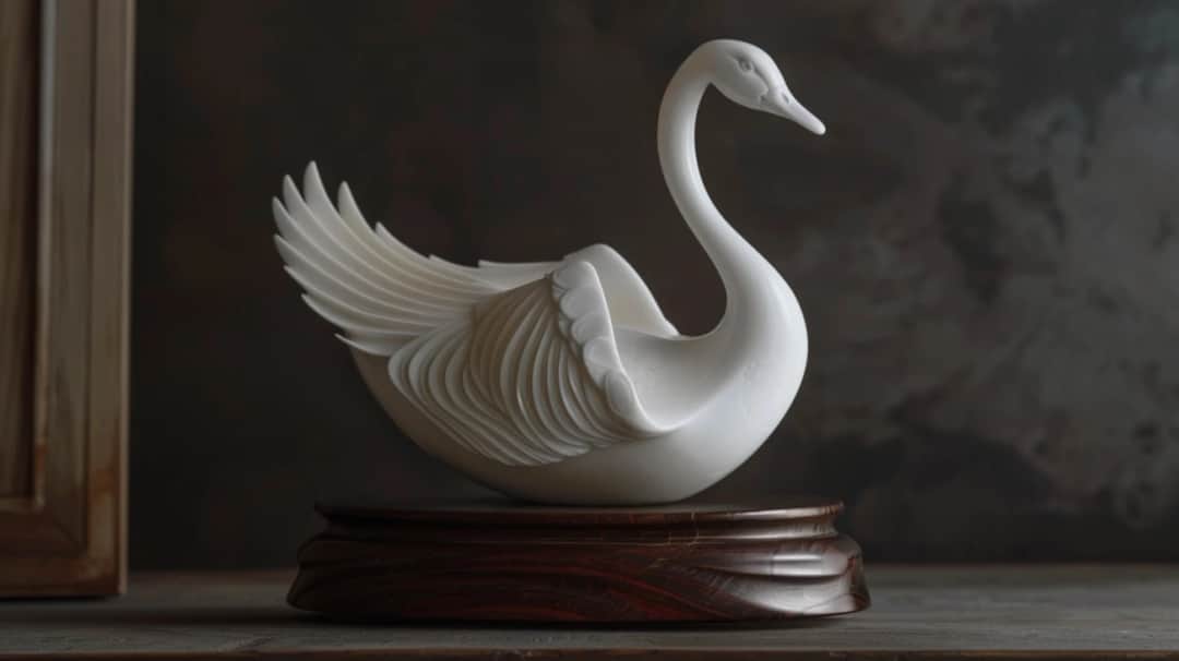 Uwodząca elegancja: Figurka gęś - finezja w porcelanie