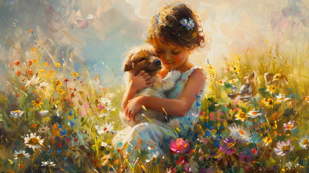 Obrazy z dziećmi: emocje i chwile uchwycone na sztuce