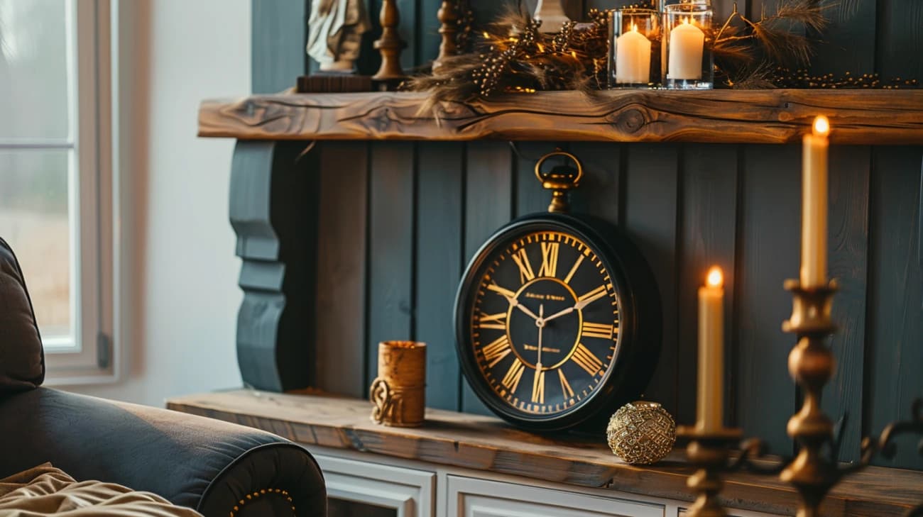 Jak wybrać elegancki zegar kominkowy idealny do salonu?