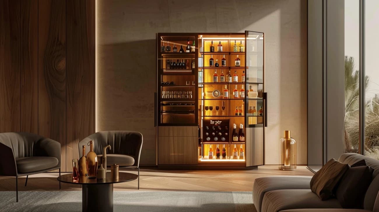 Barek dębowy w domu: Stwórz wyjątkowy klimat w salonie