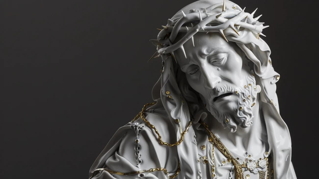 Tajemnice wiary: sakralne figury - Jezus w sztuce porcelany