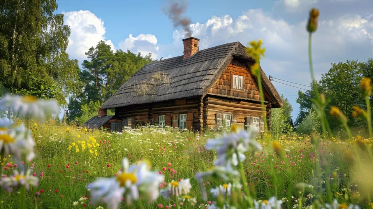 Wiejska chata: Urok i tradycja polskiego budownictwa ludowego