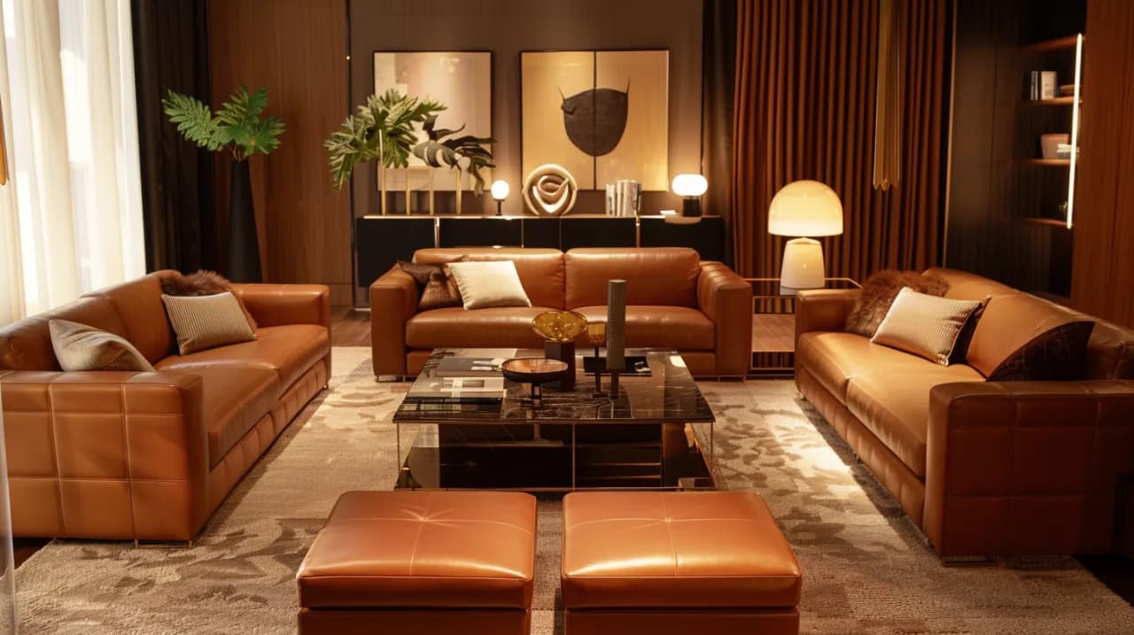 Komplety wypoczynkowe skórzane - luksus i komfort w salonie