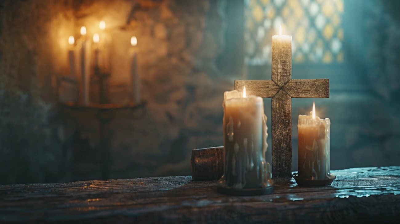 Lichtarze i krzyże: mistyczne akcenty w Twojej dekoracji