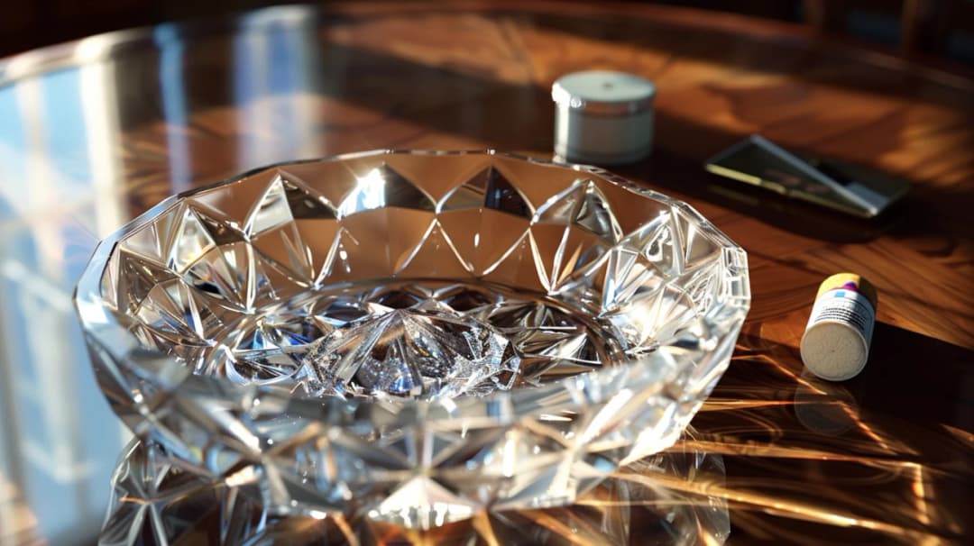 Kryształowe popielniczki - Dodatek wnętrzarski tylko dla palaczy?